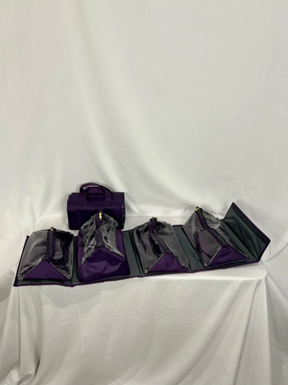 JM New York Purple Nylon Travel Set